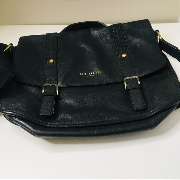 Ted Baker Men’s Black 100% Leather Satchel